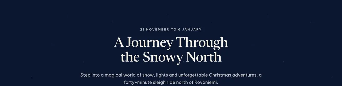 Christmas Village Story template — Journey section