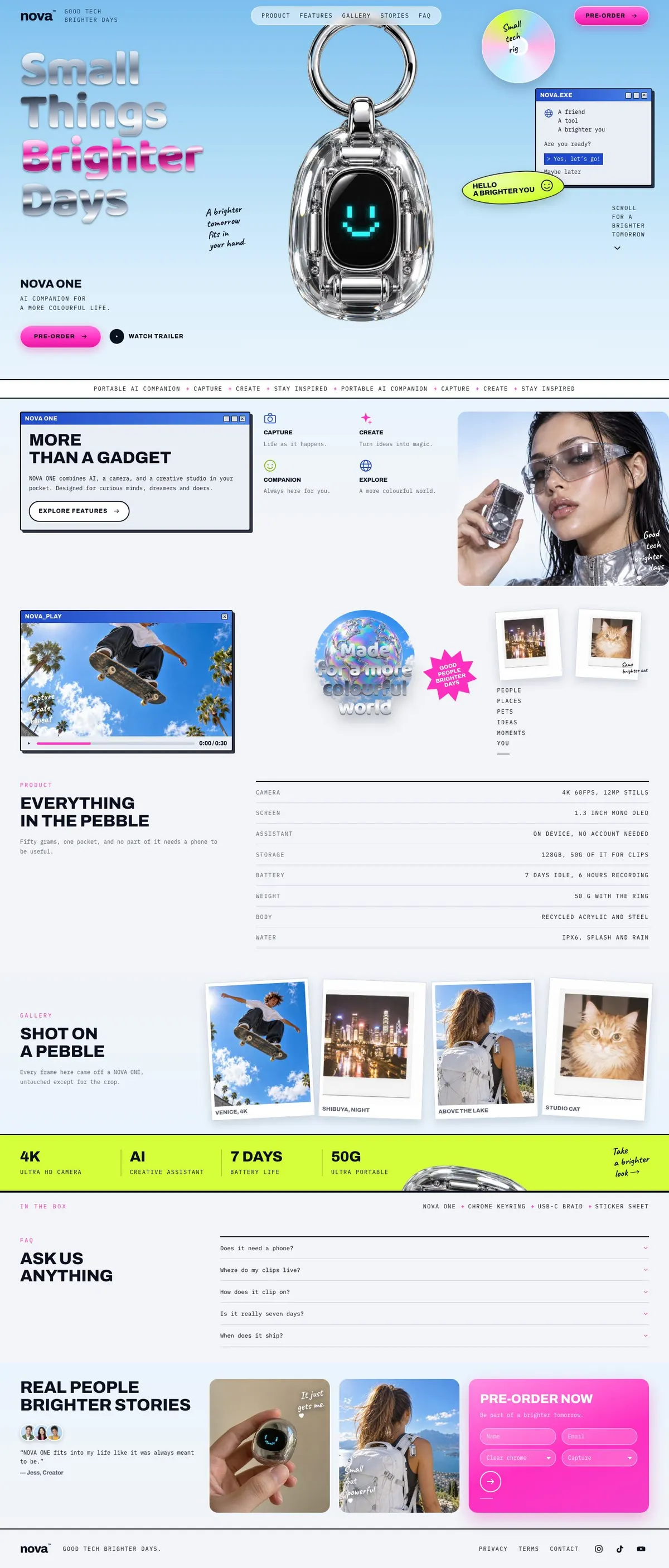 SaaS Conversion template, the whole page on desktop