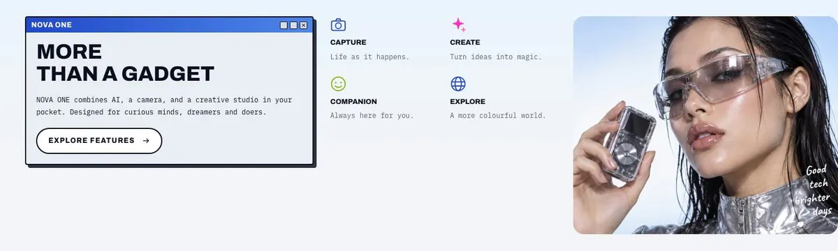 SaaS Conversion template — Features section