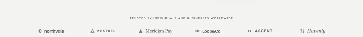Web3 template — Logo strip section