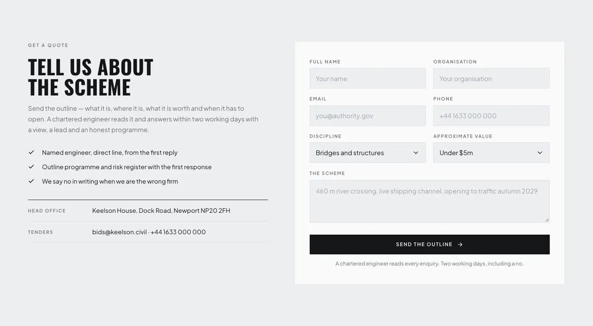 Solar template — Quote section