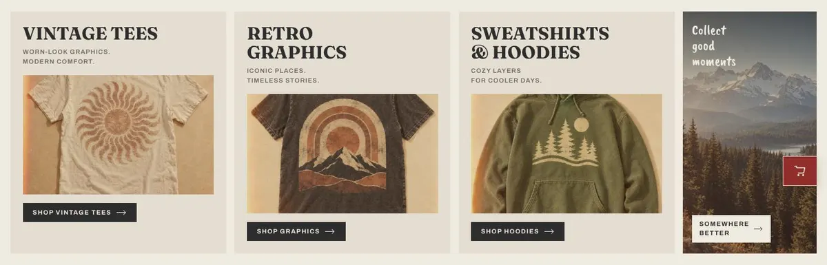Coffee Roastery template — Shop section
