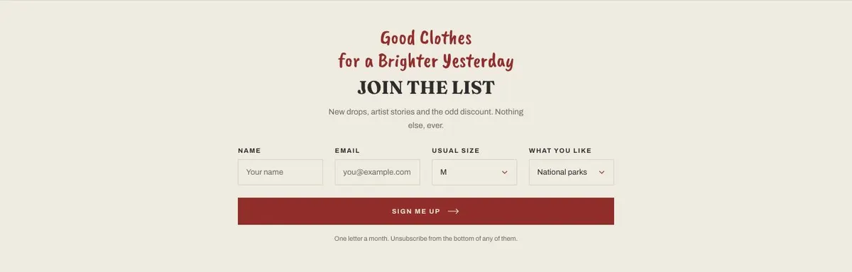 Coffee Roastery template — Letter section