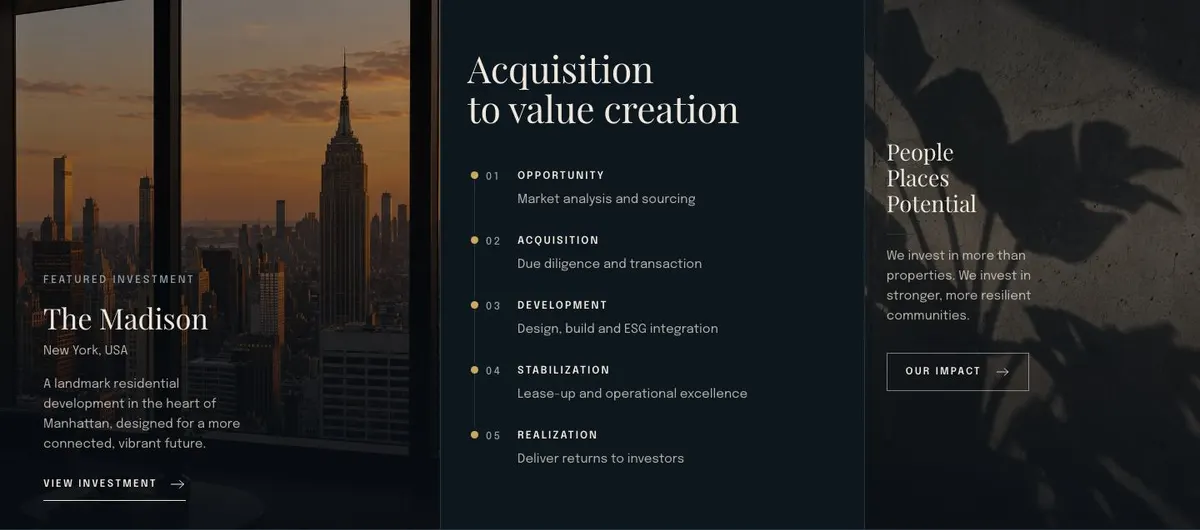 Estate Agency template — Approach section