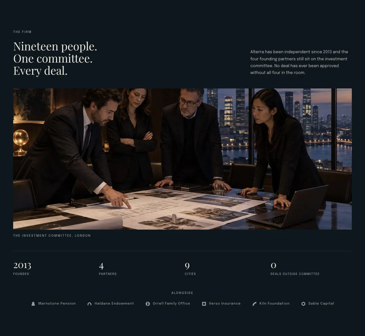 Estate Agency template — About section
