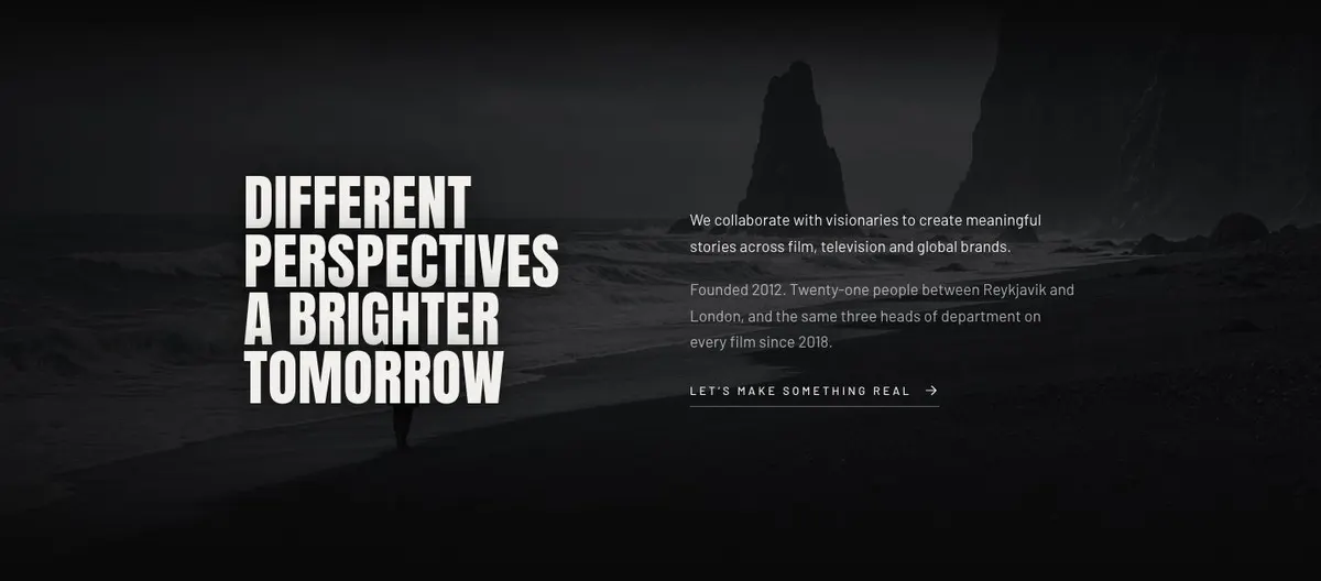 Digital Studio template — About section