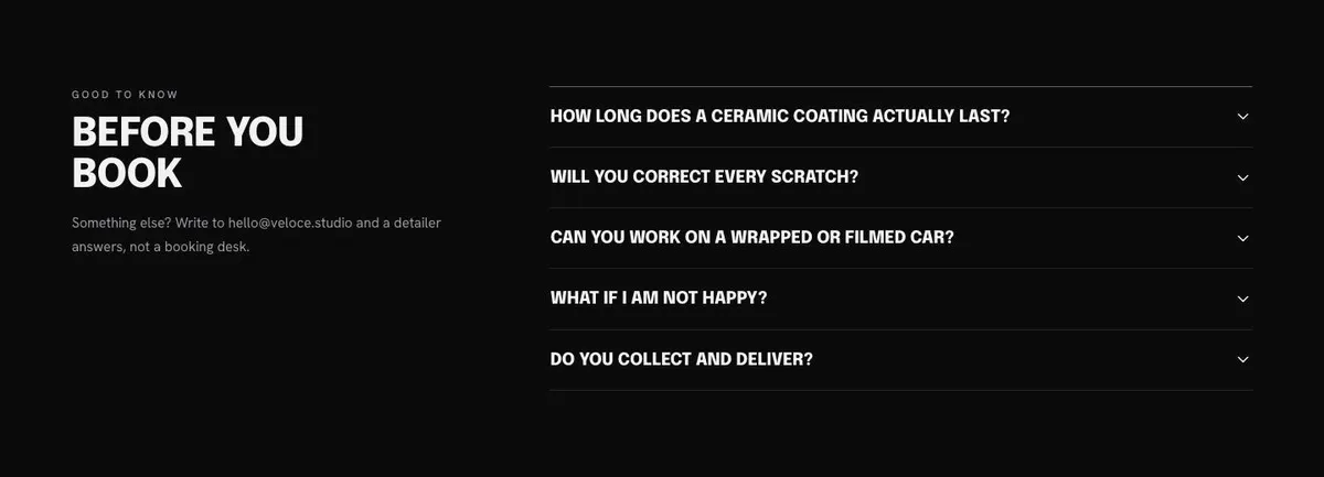 Logistics template — Questions section