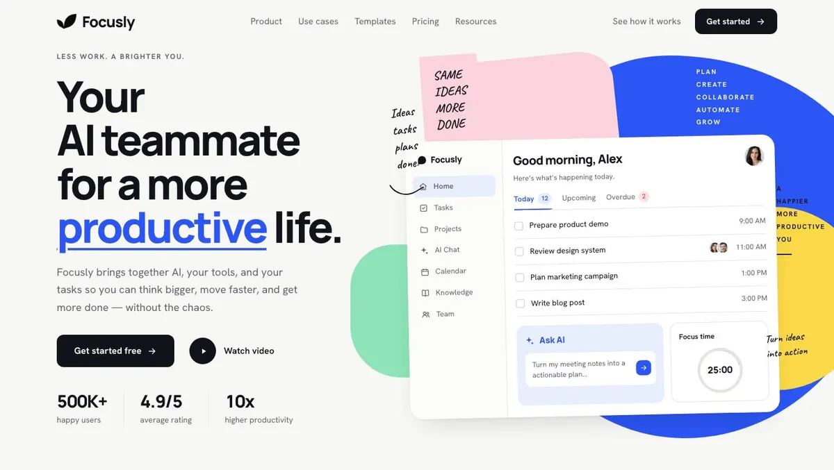 Workspace Document template — Hero section