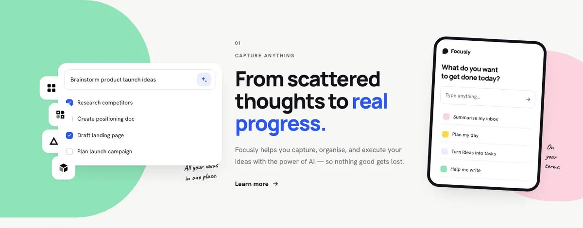 Workspace Document template — Capture section