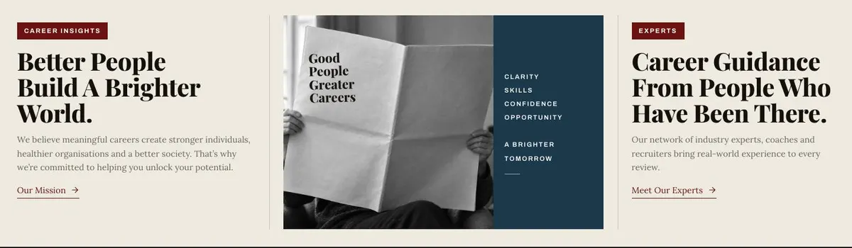 Broadsheet Editorial template — About section