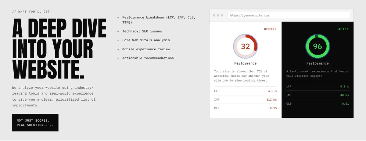 Raw Monospace template — // What you’ll get A deep section