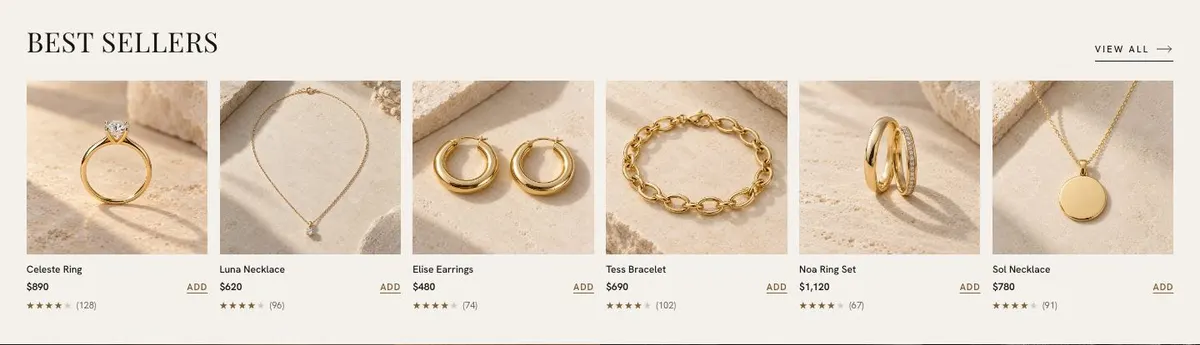 Small-Batch Craft template — Shop section