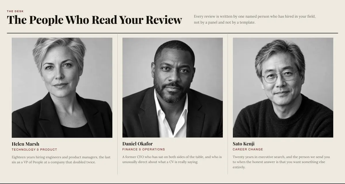Broadsheet Editorial template — Experts section