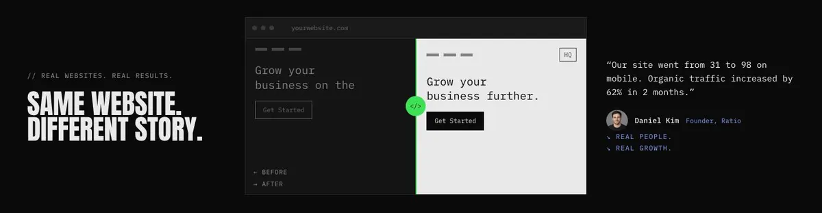 Raw Monospace template — Cases section