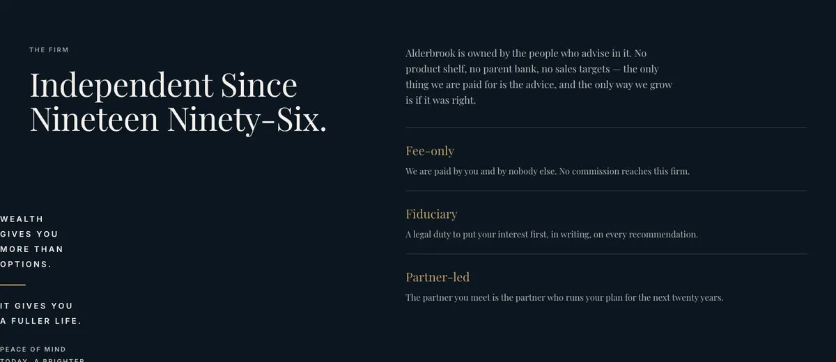 Compliance Trust Page template — About section