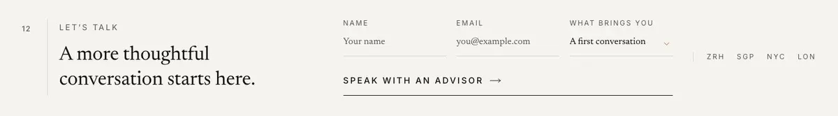 Quiet Ledger template — Talk section