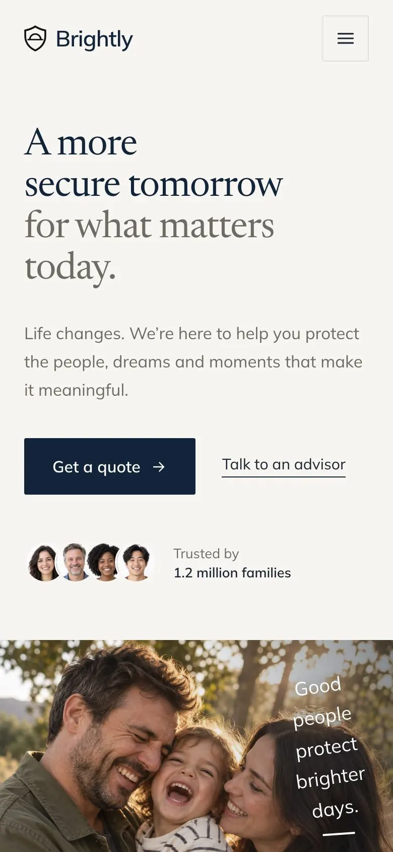 Lime Ledger landing page template on a phone
