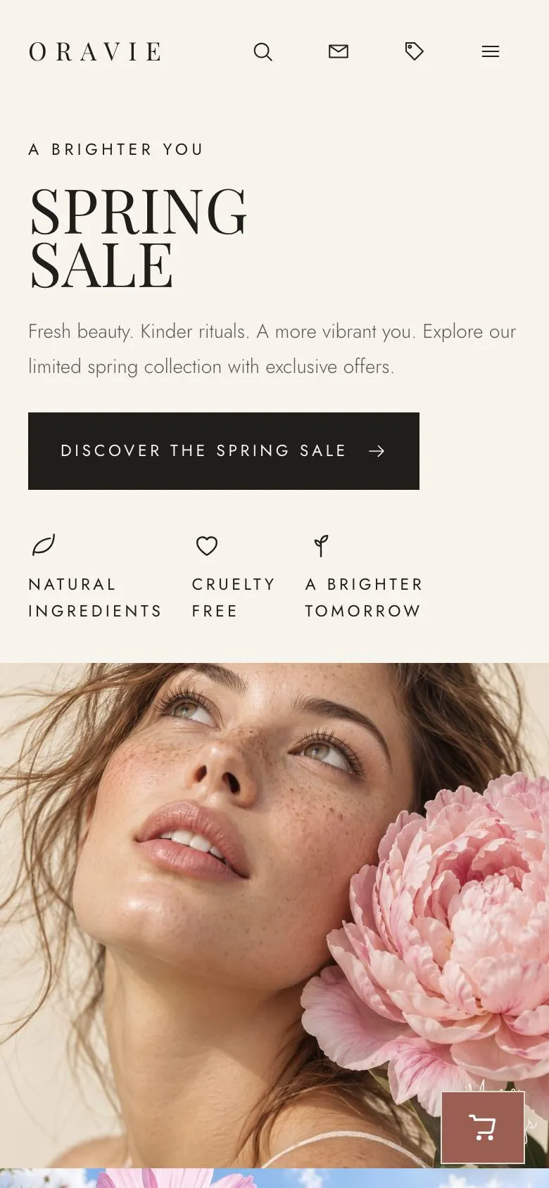 Still Wellness landing page template on a phone