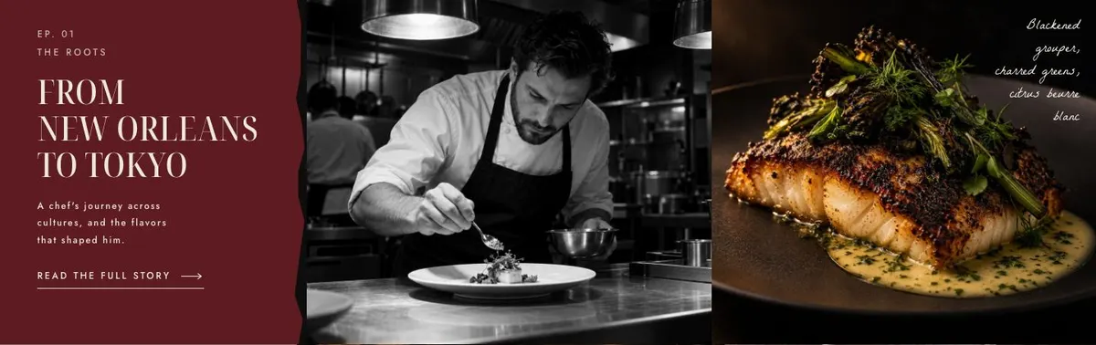 Chef's Table template — Roots section