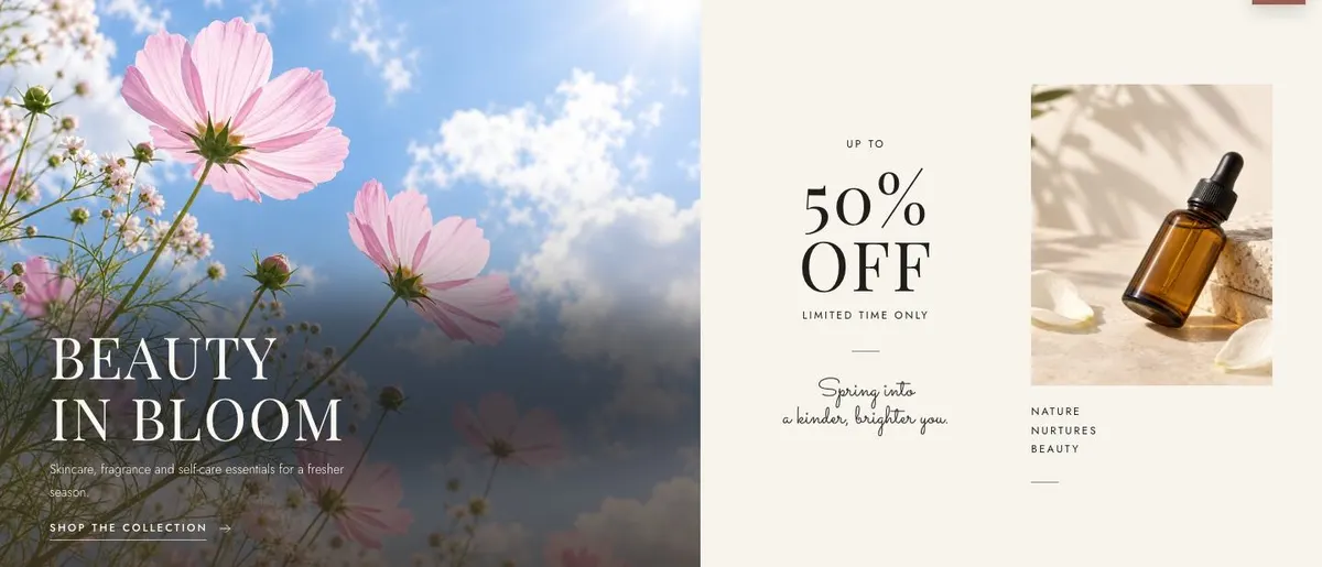 Still Wellness template — Bloom section