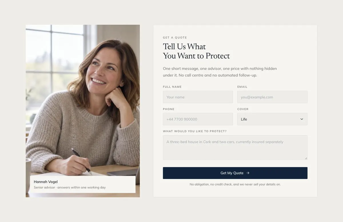 Lime Ledger template — Quote section