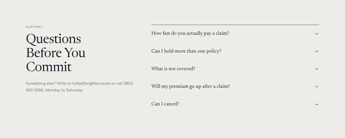 Lime Ledger template — Questions section