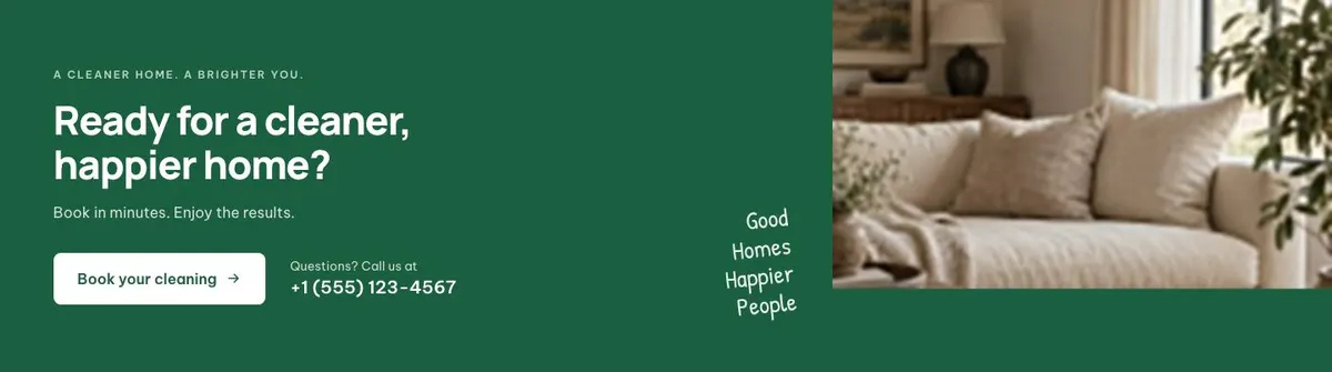 Trade Shopfront template — Closing band section