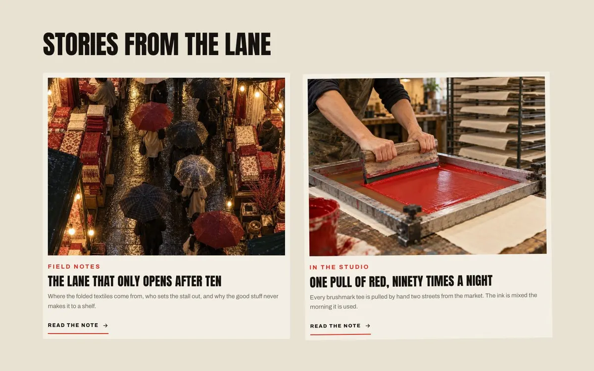 Bundle And Save template — Stories section