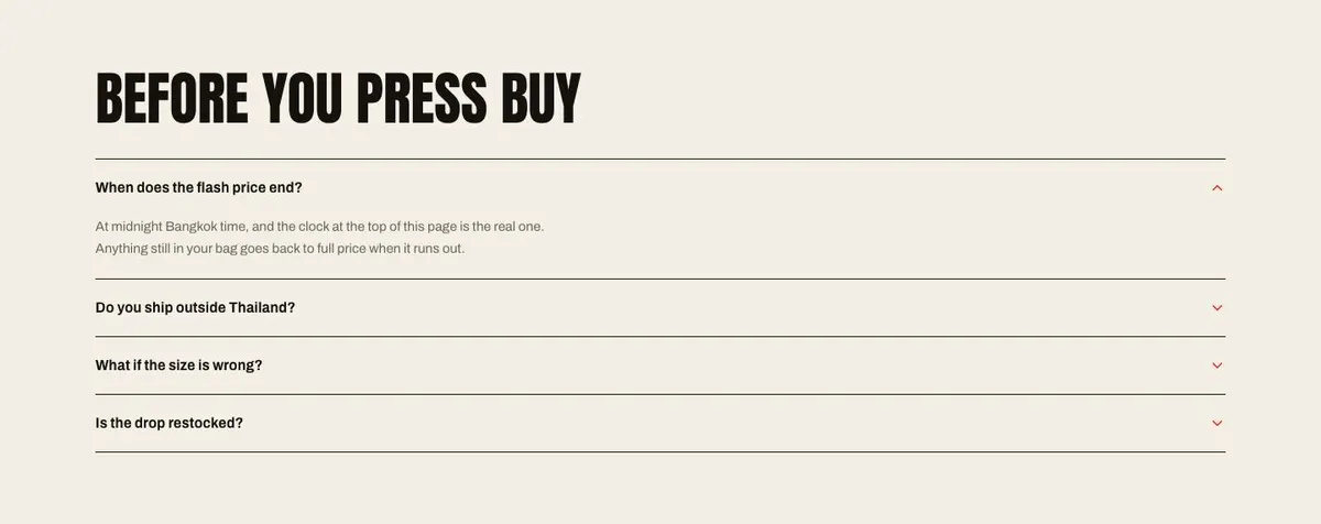 Bundle And Save template — Questions section