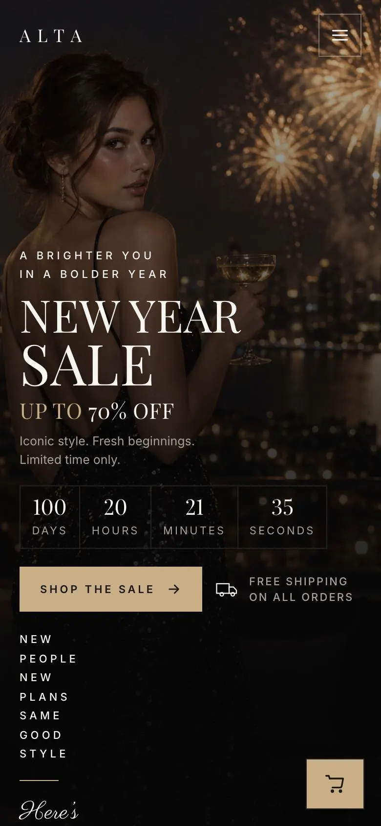 Booked Demo landing page template on a phone
