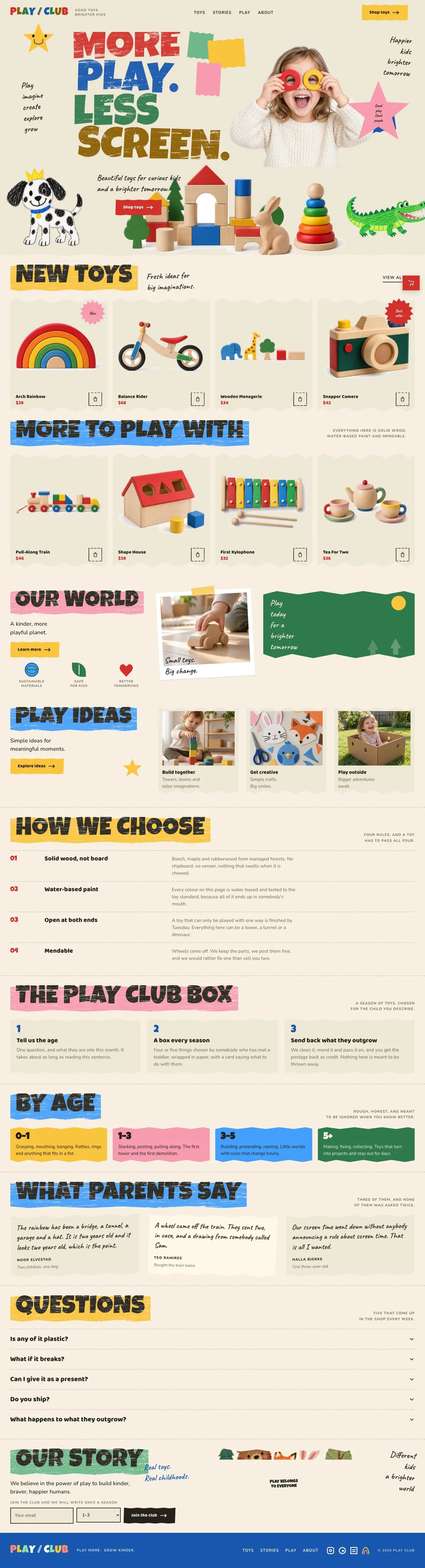 Book Launch template, the whole page on desktop