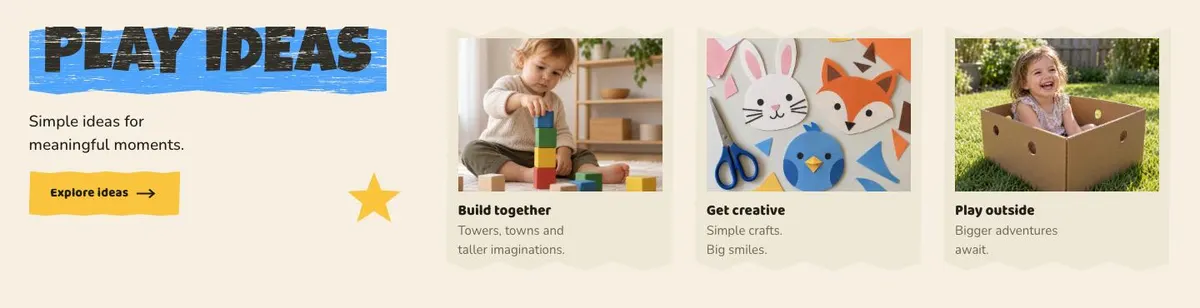 Book Launch template — Ideas section