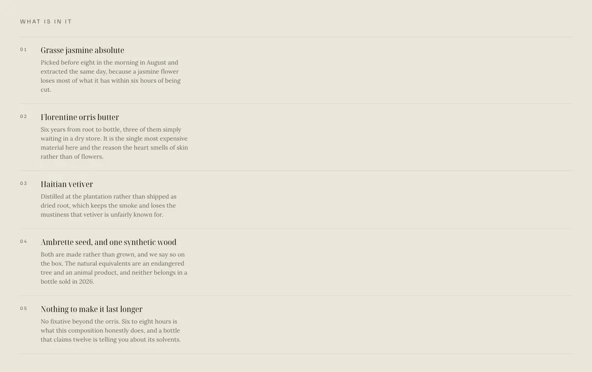 Solo Consultant template — Materials section