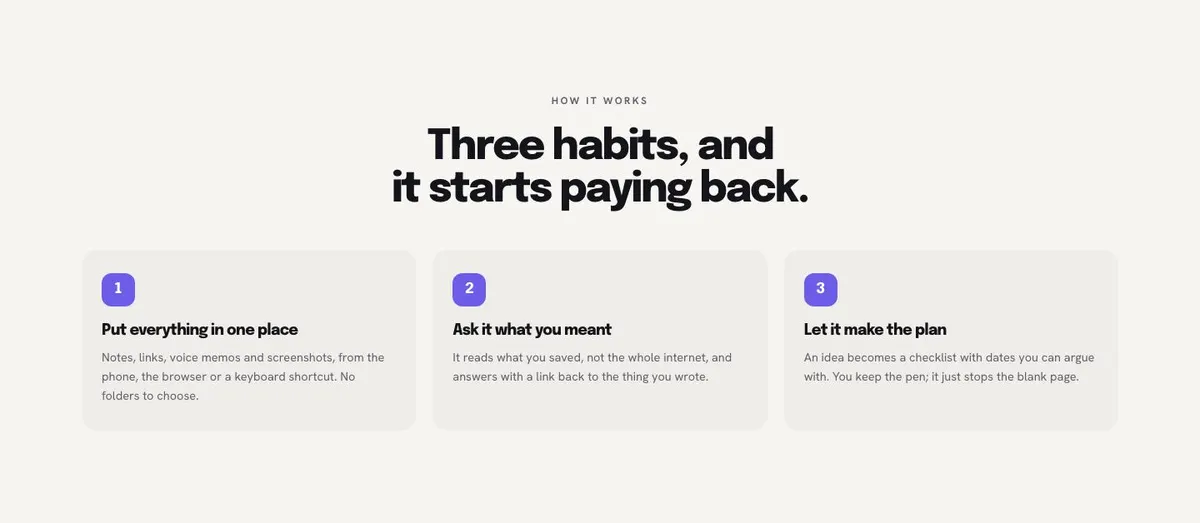 Marketing Tool SaaS template — How section