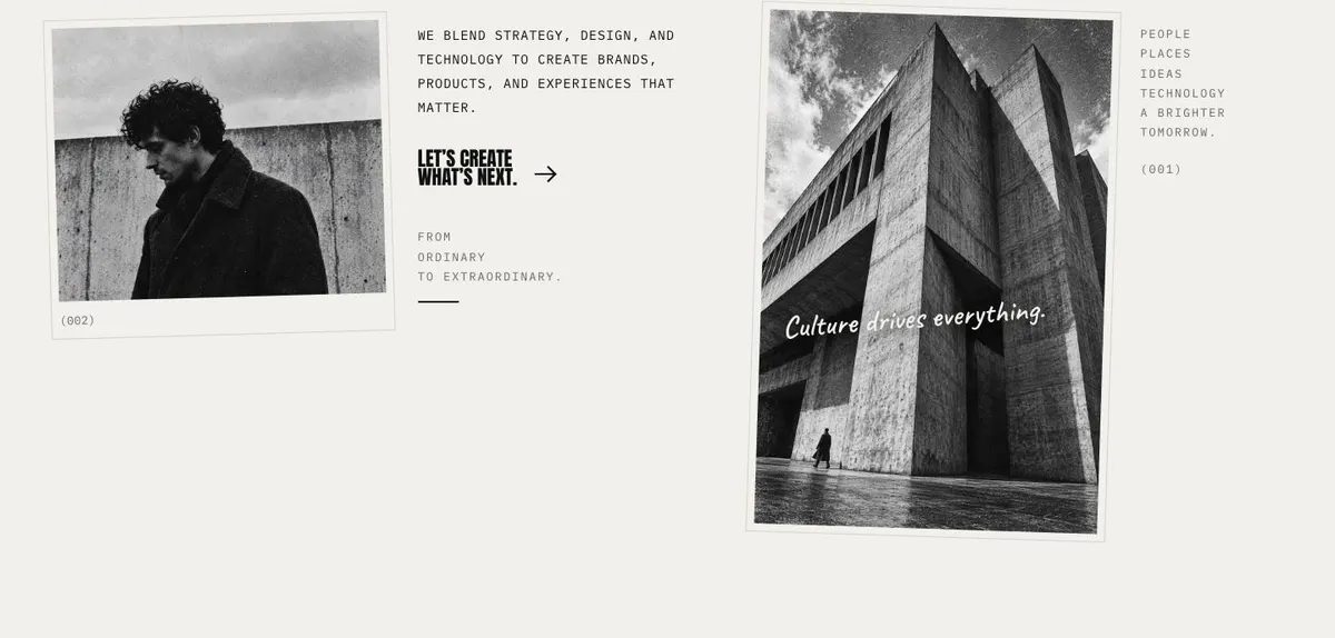 Product Design Studio template — About section