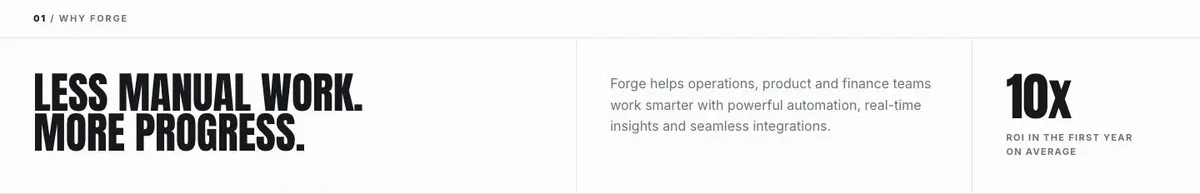 Trade Operations Suite template — Why section