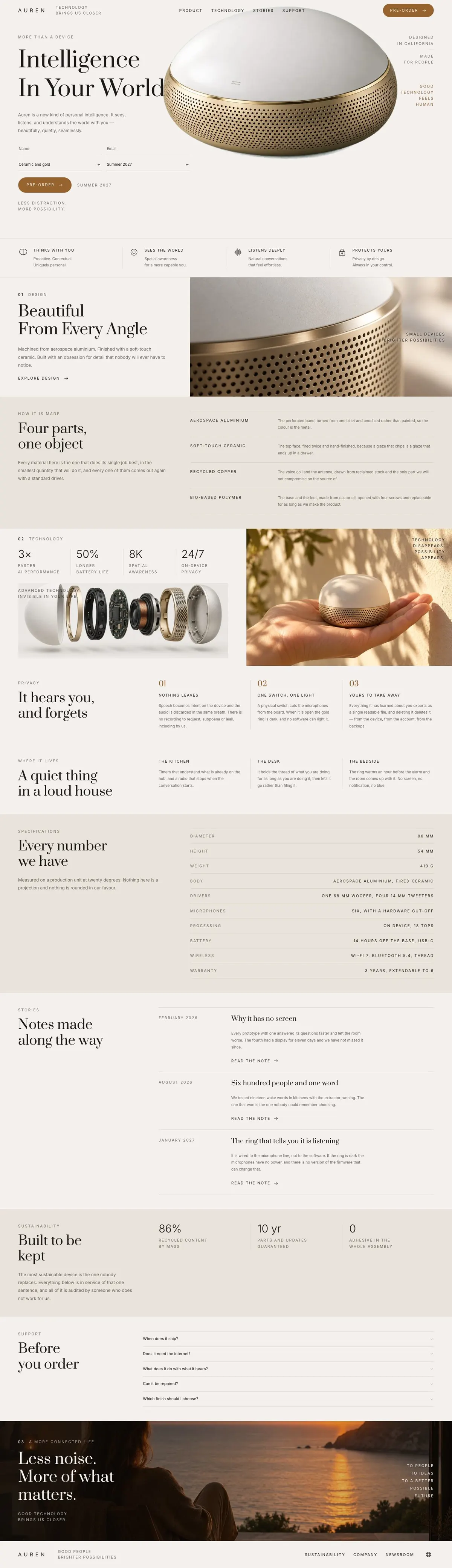 Data Privacy Platform template, the whole page on desktop