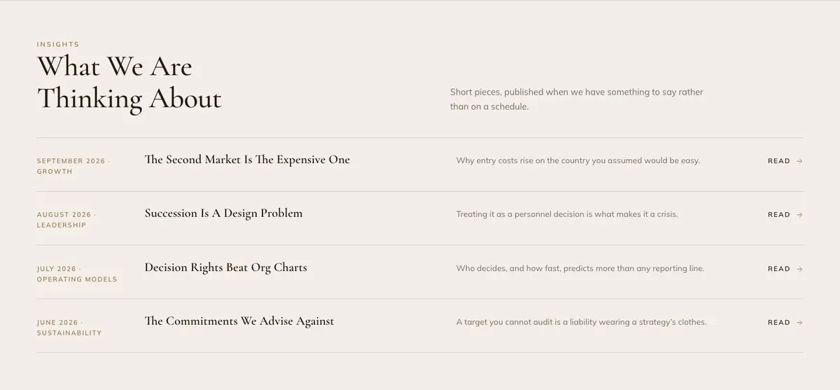 Warm B2B Workflow template — Insights section
