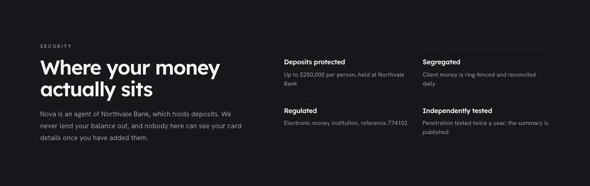 Project Finance Dashboard template — Security section
