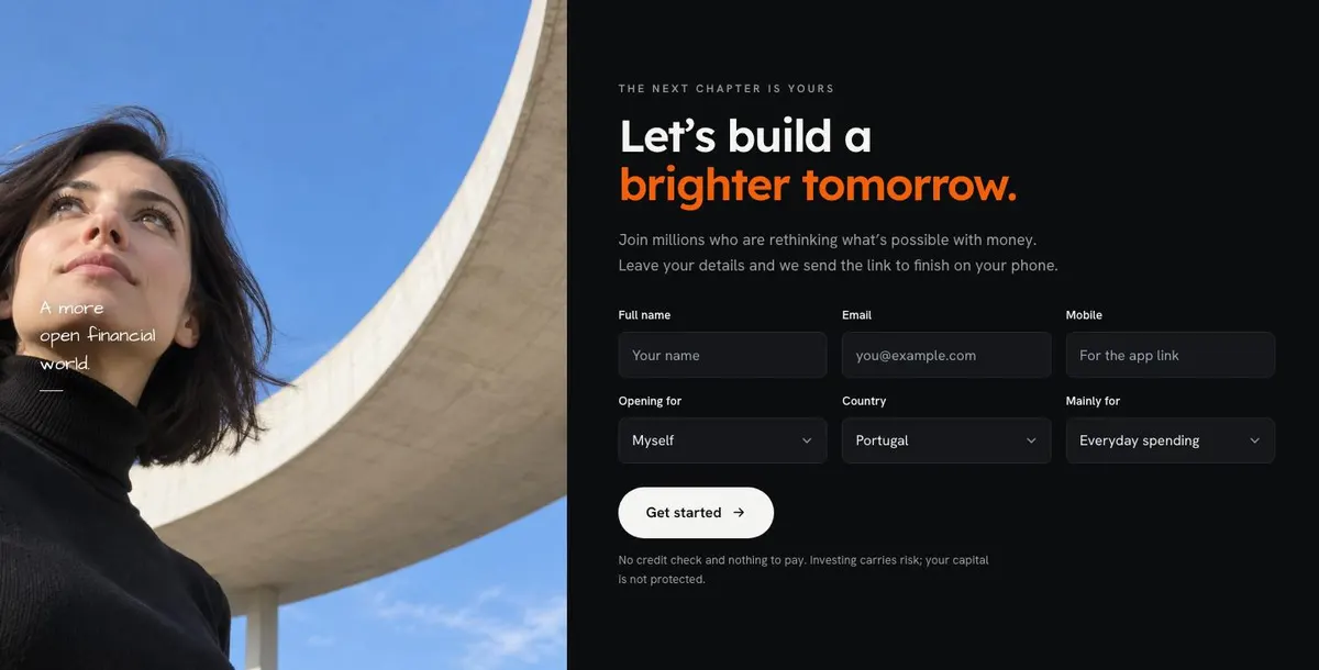 Project Finance Dashboard template — Get started section