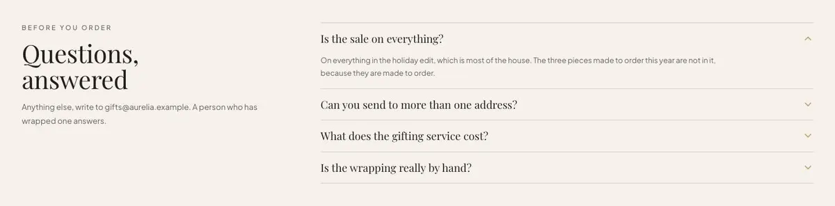 Video Chat App template — Questions section