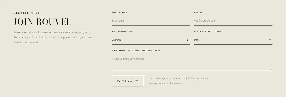 Black Friday Drop Board template — Members section