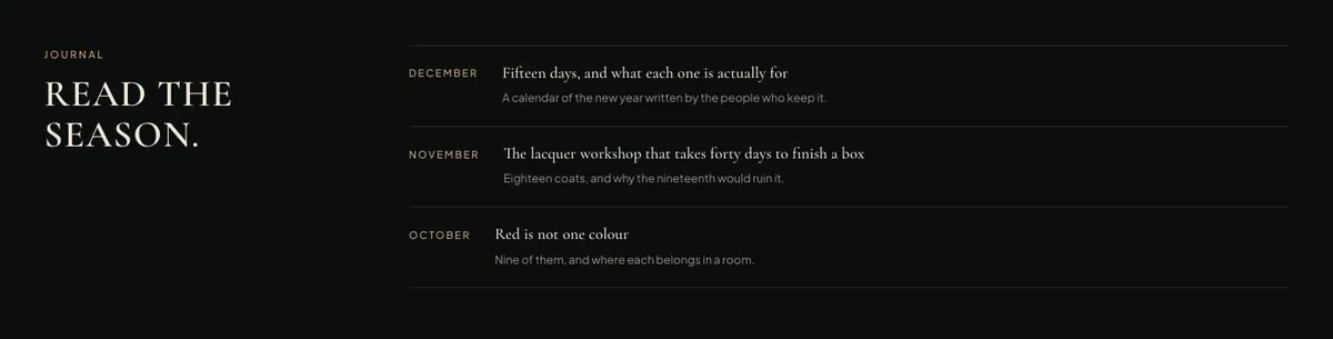 Hotel Flash Deals template — Journal section