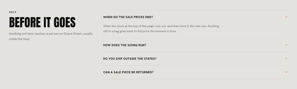 Course Early-Bird Enrolment template — Questions section
