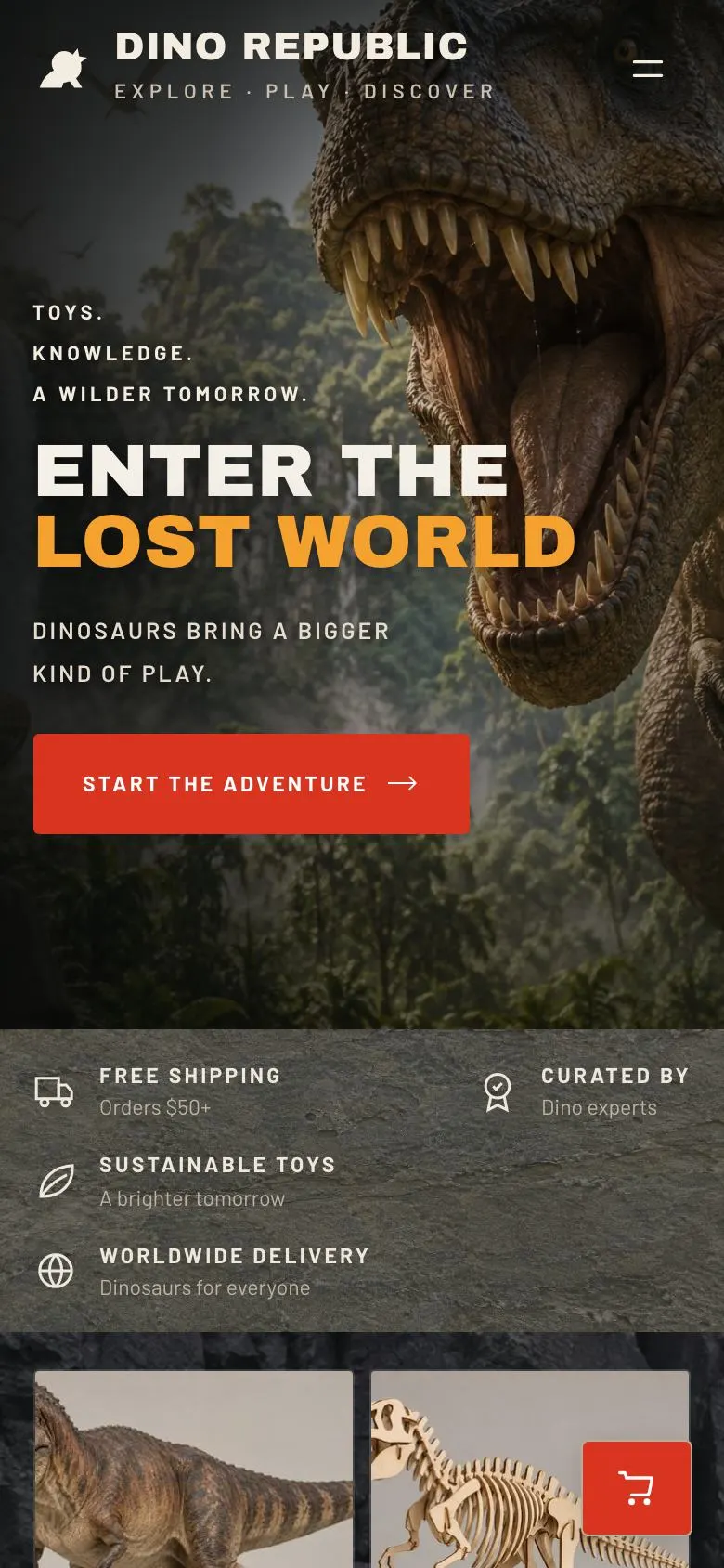 Outdoor Season End landing page template on a phone