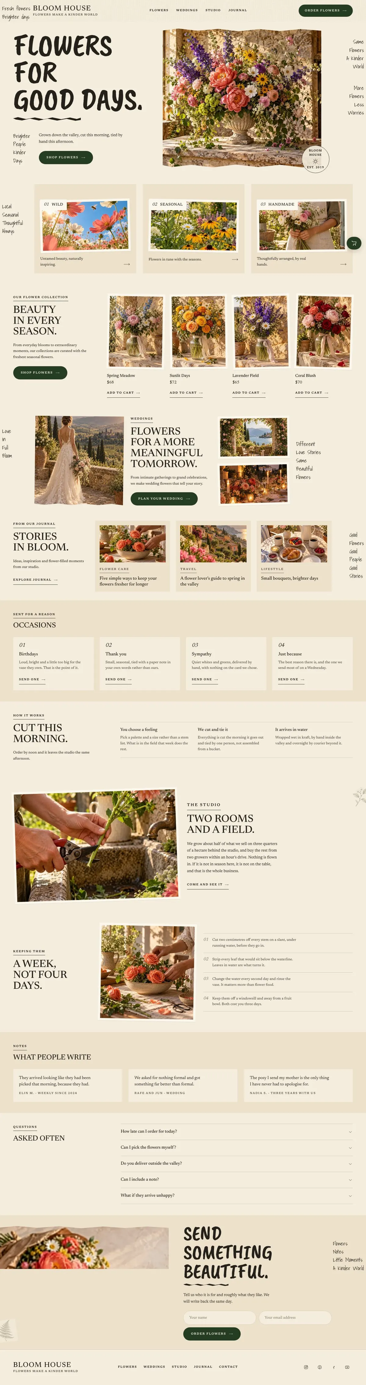 SaaS Annual Deal template, the whole page on desktop
