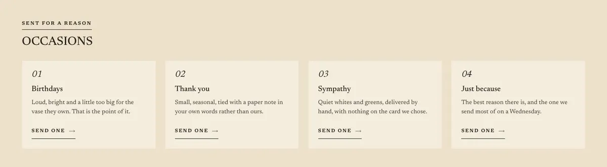 SaaS Annual Deal template — Occasions section