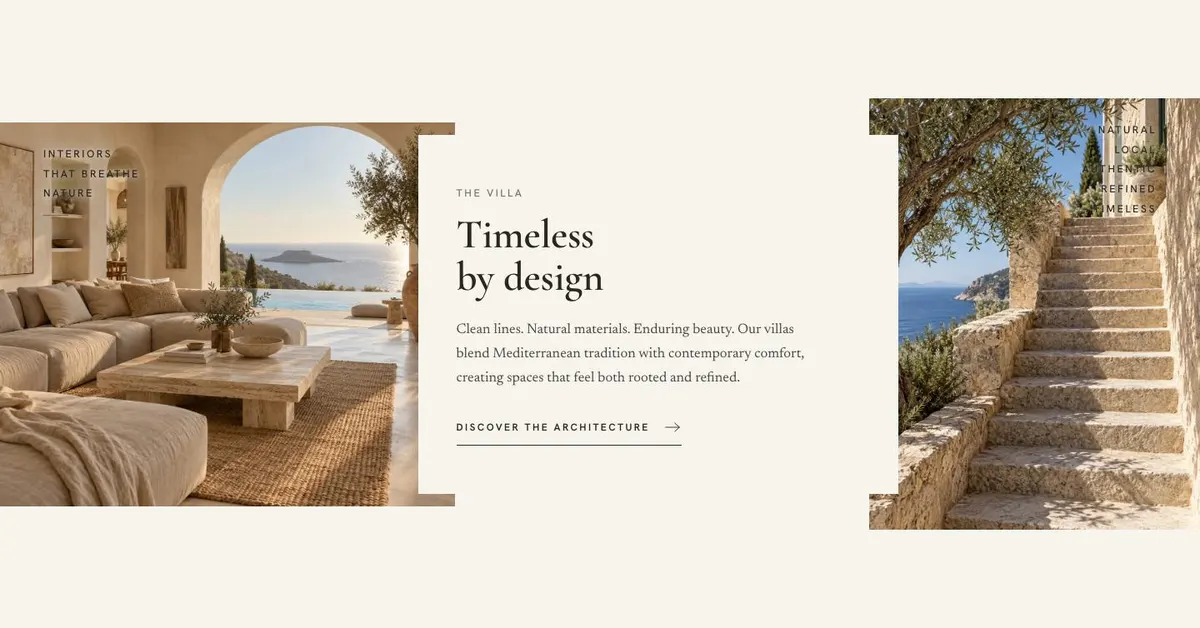 Cabin Rentals Direct template — Villa section