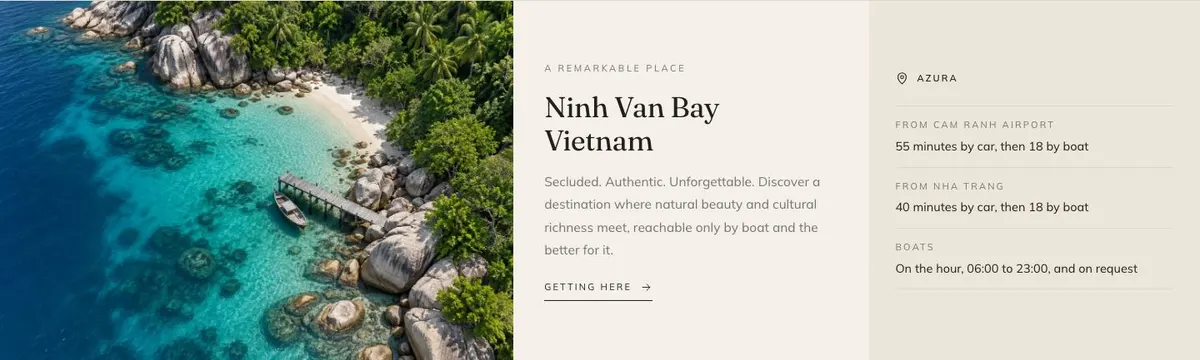 Hotel Booking Platform template — Place section
