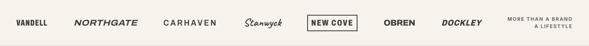 Black Friday Home Sale template — Brands section